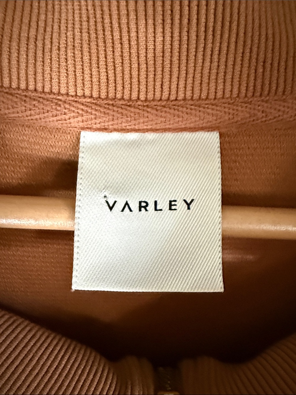 VARLEY Vine Ottoman Half Zip Sweatshirt Size medium Camel - Picture 13 of 15